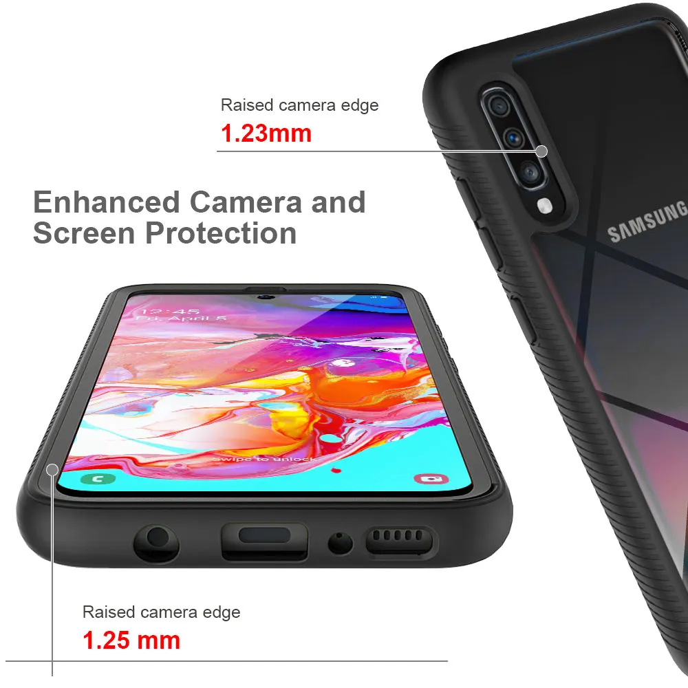 Защитный чехол для экрана Samsung Galaxy A50 A51 A71 A70 A30 A20 A21S A10 A41 A20E прозрачный 360 |