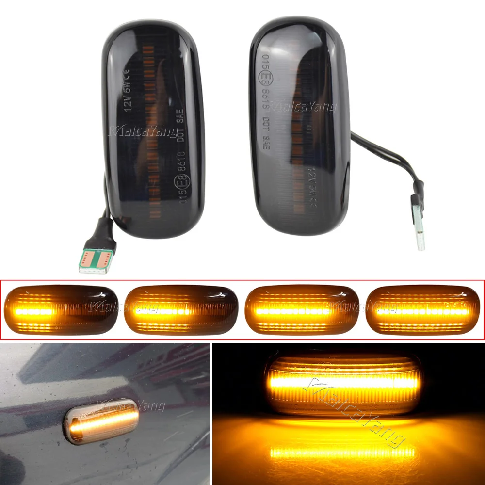 

Smoked Side Marker Lamp LED Turn Signal Light Blinker Indicator For Audi A3 S3 8P A4 S4 RS4 B6 B7 B8 A6 S6 RS6 C5 C7