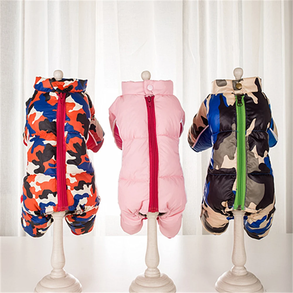 Новая зимняя одежда для собак теплая куртка толстое пальто щенков маленькие