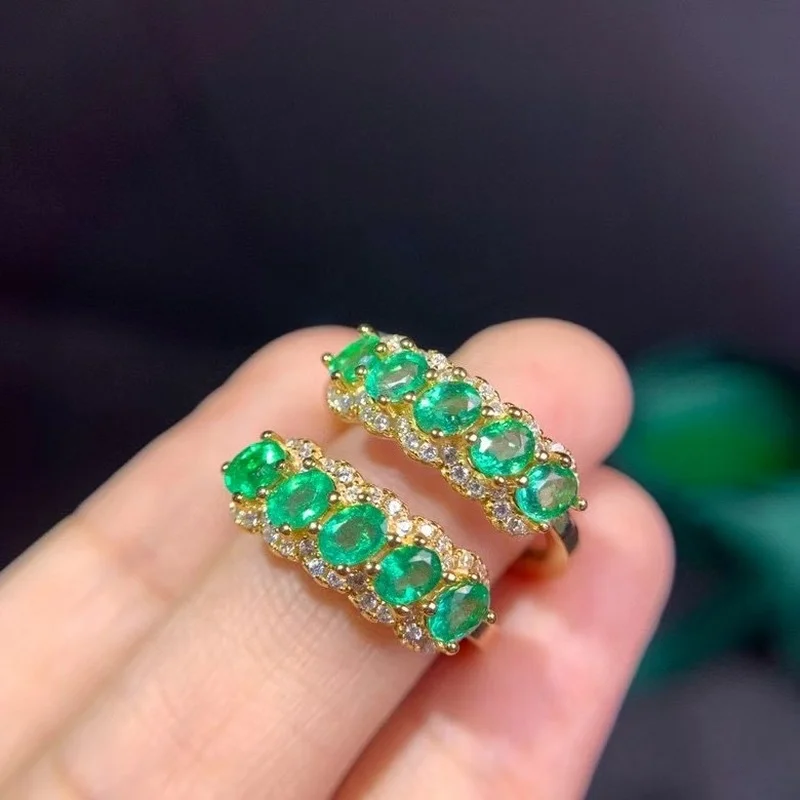 Натуральный искусственный камень 3*4 мм и пять шт. с камнем класса AAAA кольцом из