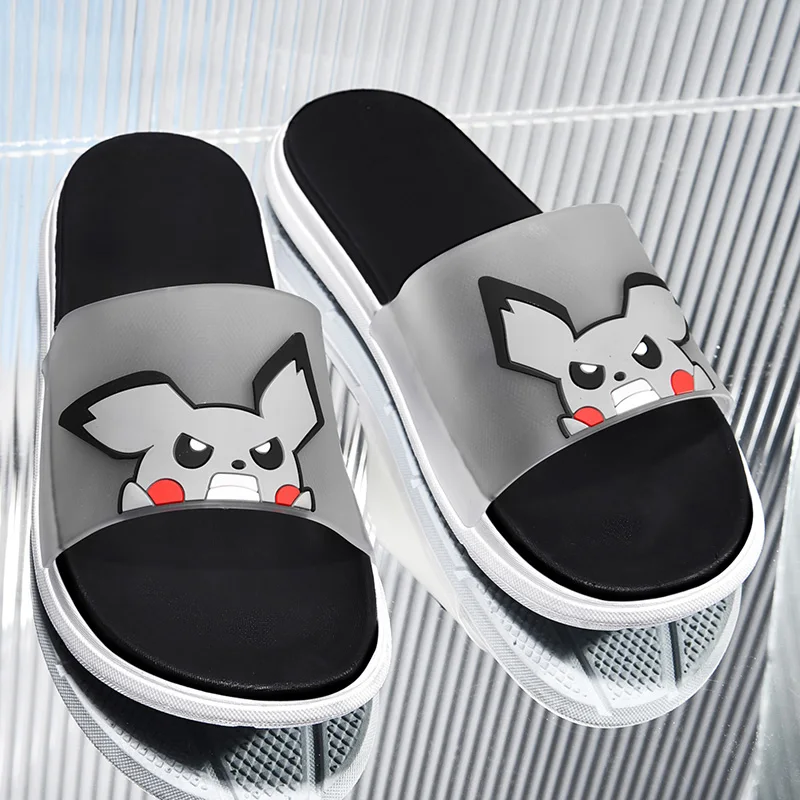

CRLAYDK Cartoon Women Slippers Leather Cute Outdoor Beach Sandals Indoor Home Bathroom Flats Couple Family Shoes Pantuflas