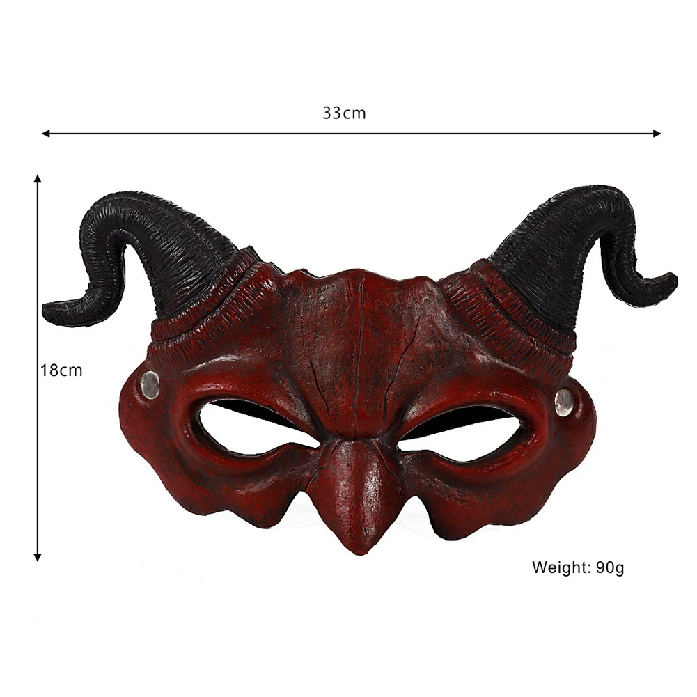 Маска Дьявола на Хэллоуин с когтями половину лица страшные маски для Хеллоуина