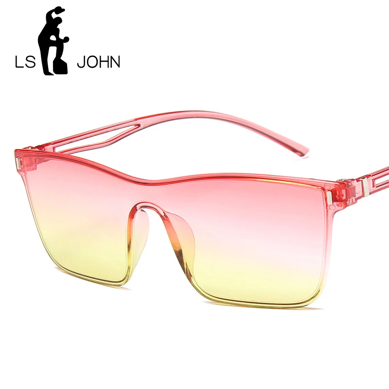 LS JOHN новые модные женские и мужские солнцезащитные очки на плоской подошве