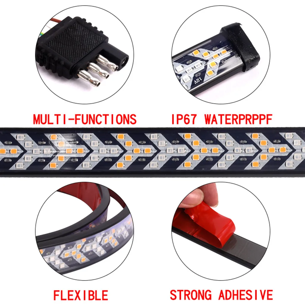 Светодиодный светильник для задней двери грузовика однотонный красный задний с