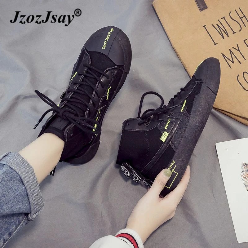 Весенняя Новая модная женская обувь Повседневная однотонная парусиновая