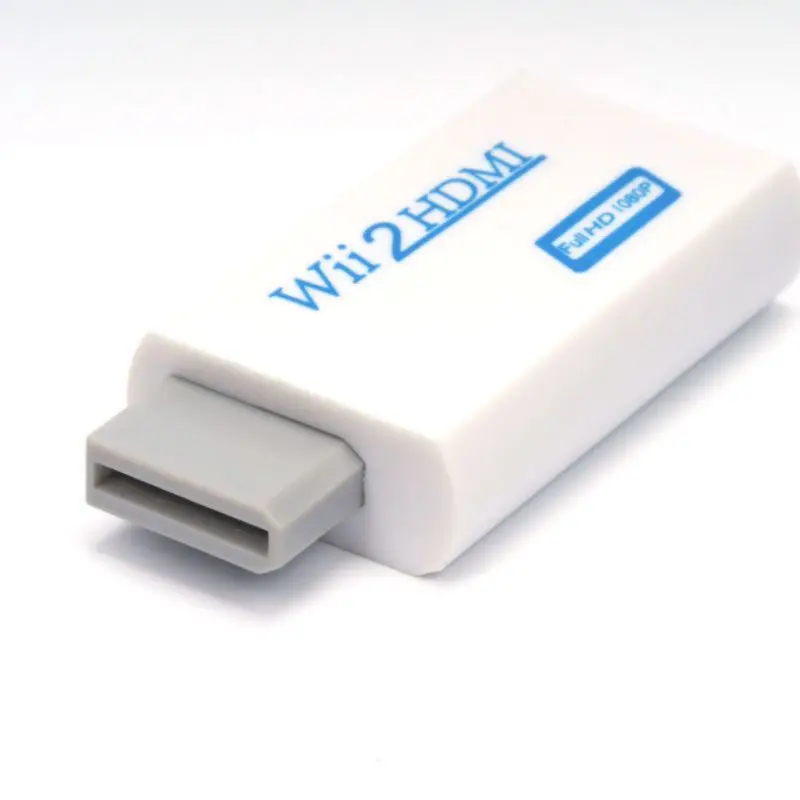 Адаптер WII к HDMI Full Hd 1080p Масштабирование выходного сигнала конвертер 3 5 мм