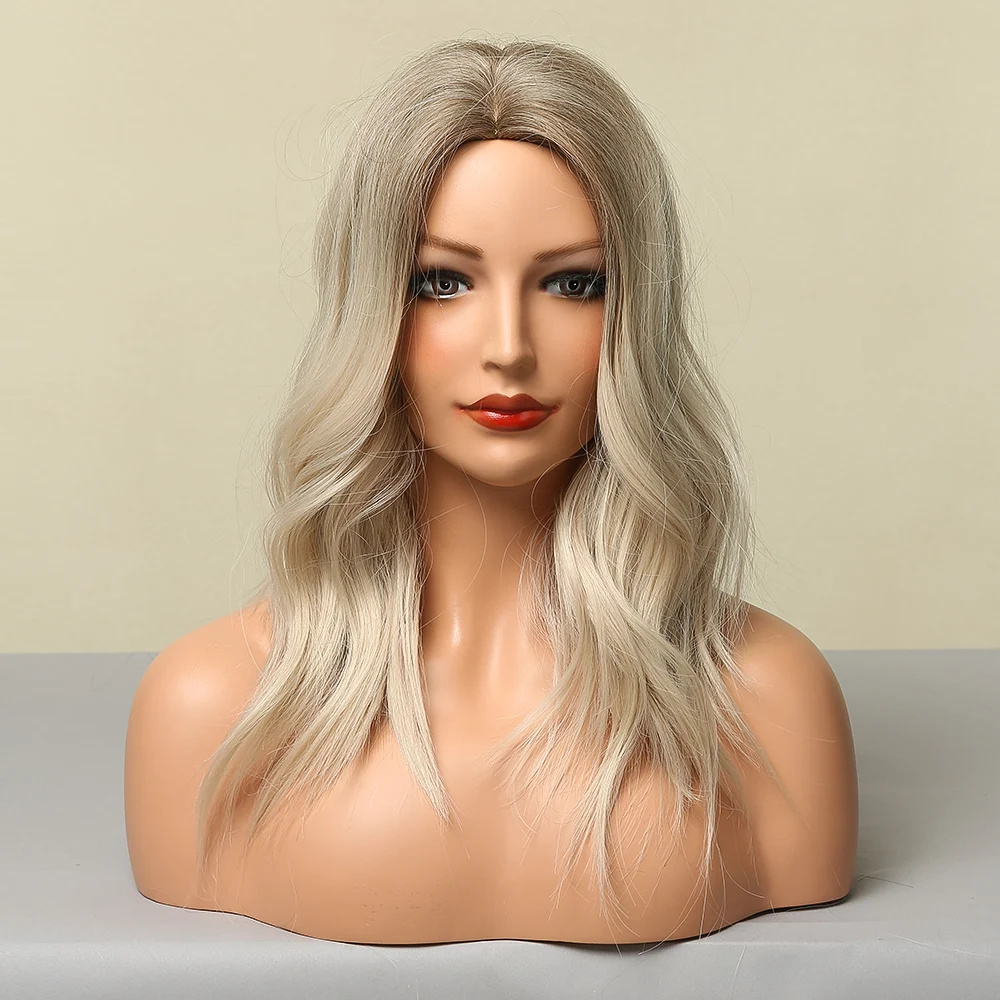 Синтетические парики для женщин GEMMA средней волны светильник коричневые светлые