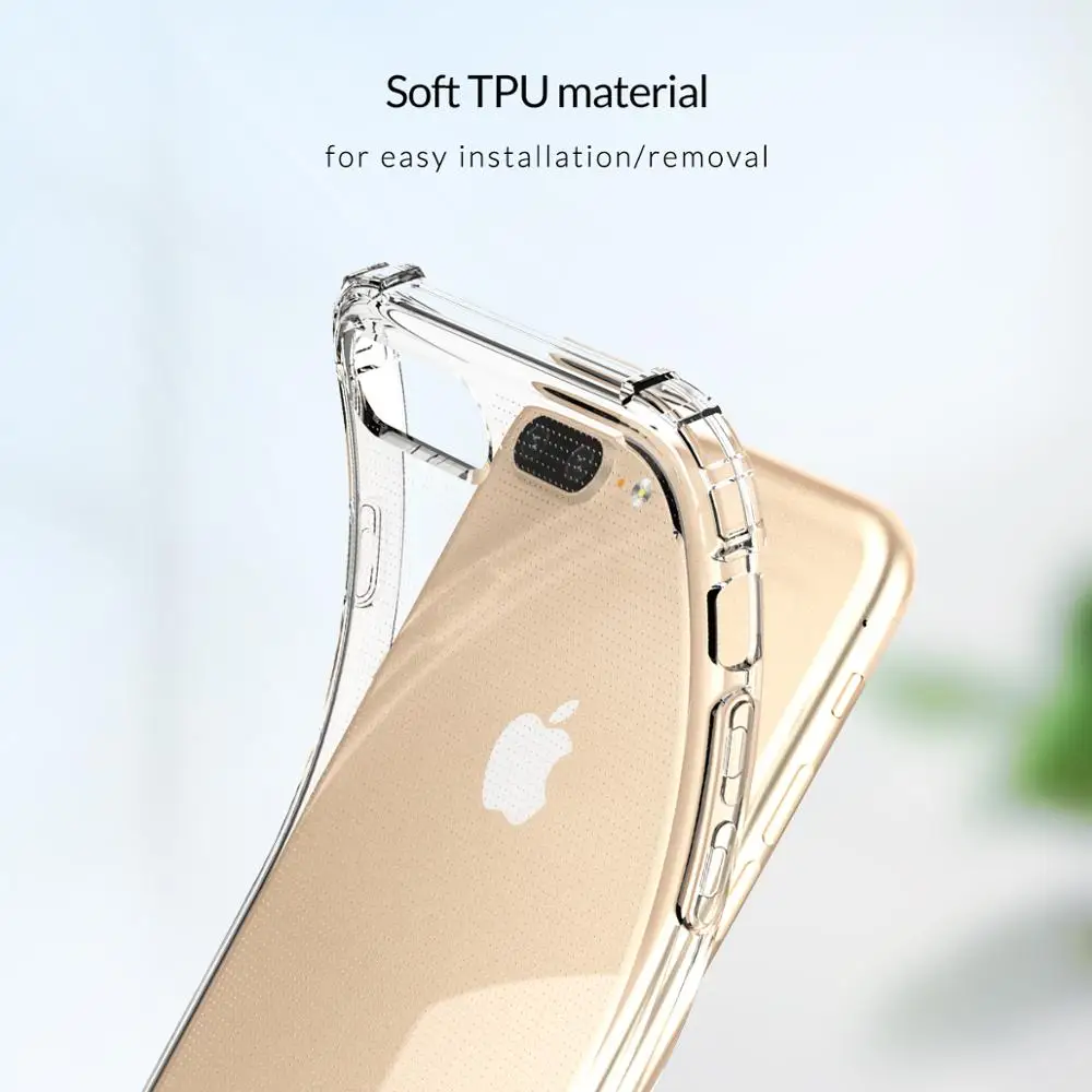 Роскошный прозрачный мягкий ТПУ чехол для телефона ORICO iPhone 7 8 Plus Прозрачная
