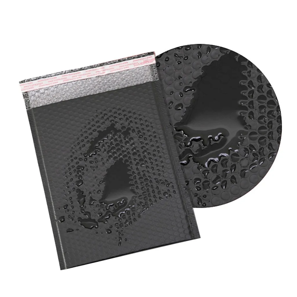 

25Pcs plastic packaging Bubble Mailers Black Padded Envelopes Lined Poly Mailer Self Seal Black Mailer Self Seal