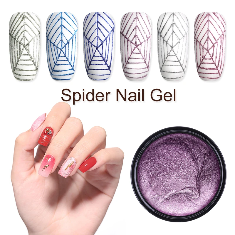Гель лак для ногтей UR SUGAR Spider эластичный гель рисования шелковистый паук с 5D