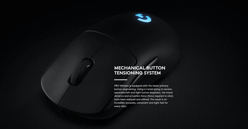 Беспроводная оптическая игровая мышь logitech G PRO RF 16000 dpi GPRO Led 8 кнопок для ПК, геймеров, игр