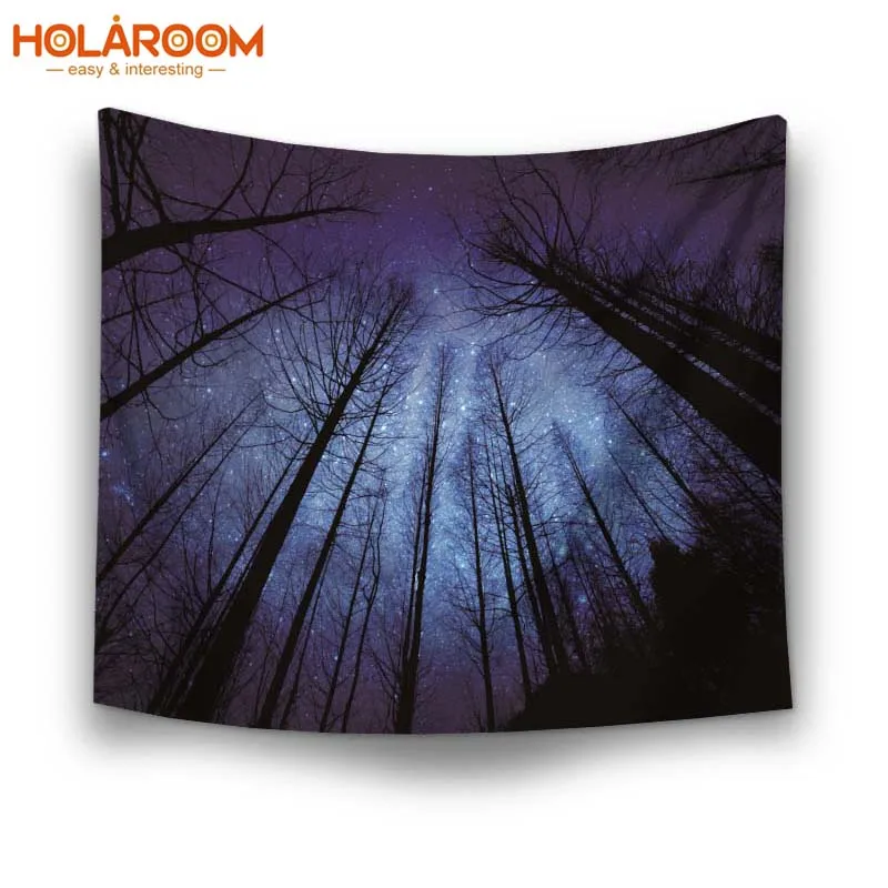 Настенные гобелены красивый лес туман узор природный пейзаж гобелен для дома