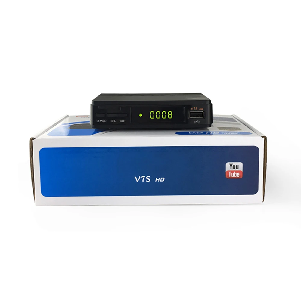 Оригинальный GT media V7S HD спутниковый ресивер DVB S2 Full USB 2 0 DC 12V / 1.2A высокое качество +