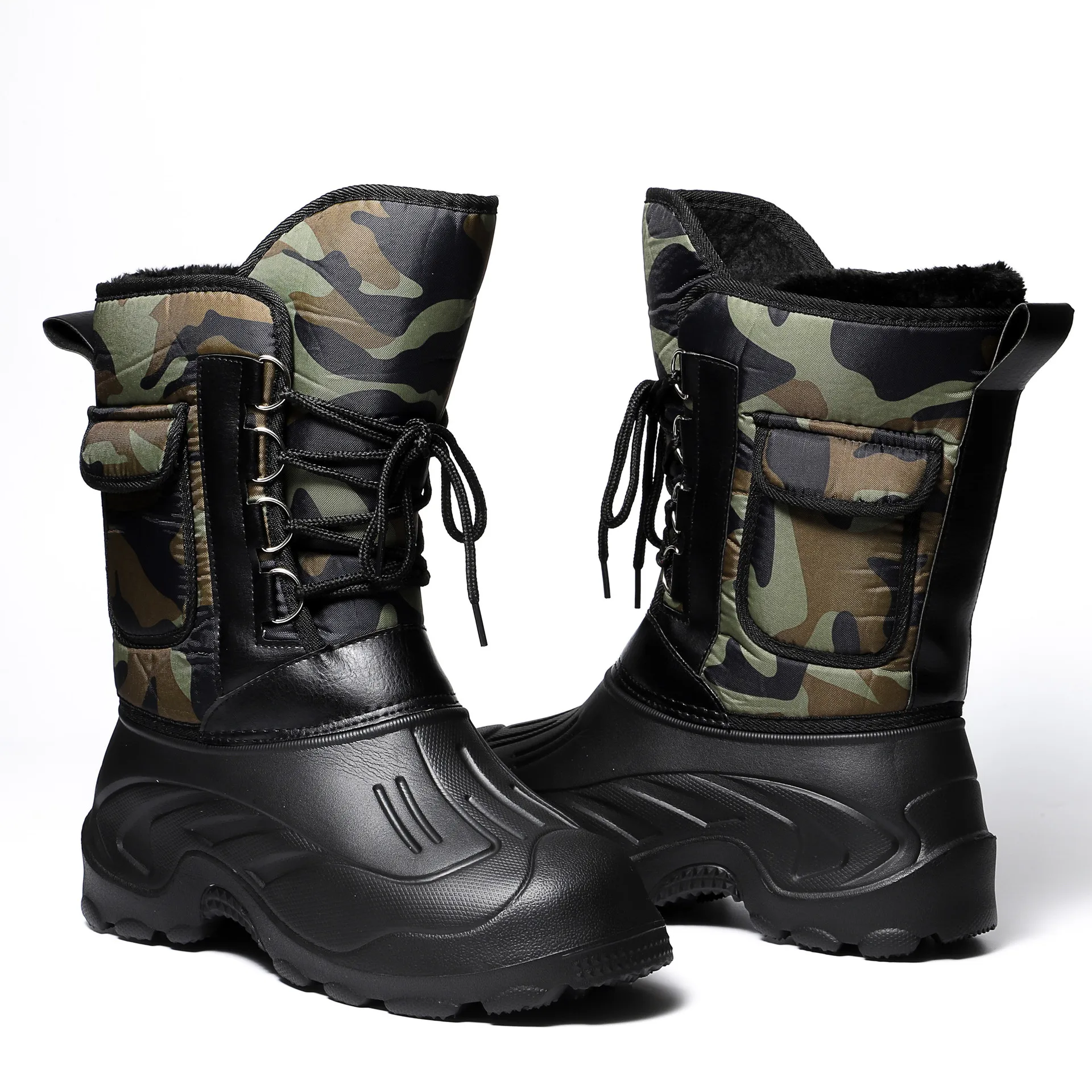 2021 зимняя Лыжная обувь мужские уличные зимние ботинки бархатные теплые