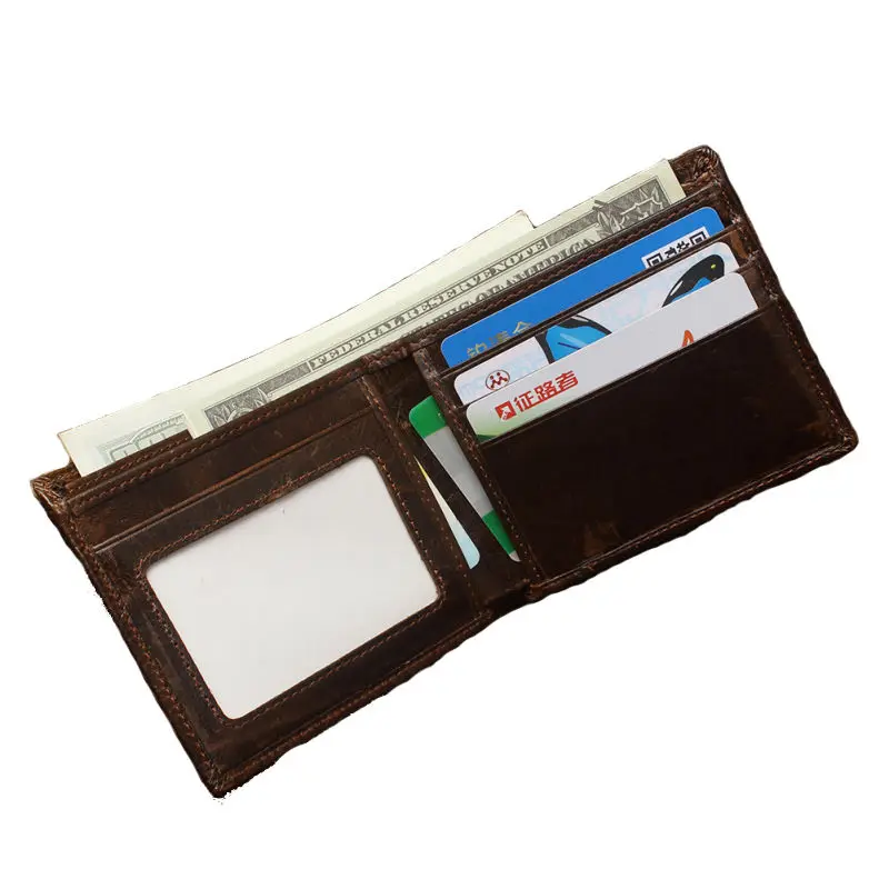 Мужской кошелек из натуральной кожи кредитница в европейском стиле мужские