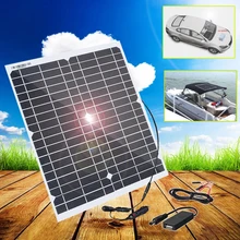 Flexible Solar Panel 12v 20W Solar Cell Phone Battery Charger Kit Complete Photovoltaic for Car RV Boat Energy Outdoor Camping