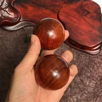 1 pair fitness handball smooth surface finger exercise wood chinese health hand wrist meditation balls for elders