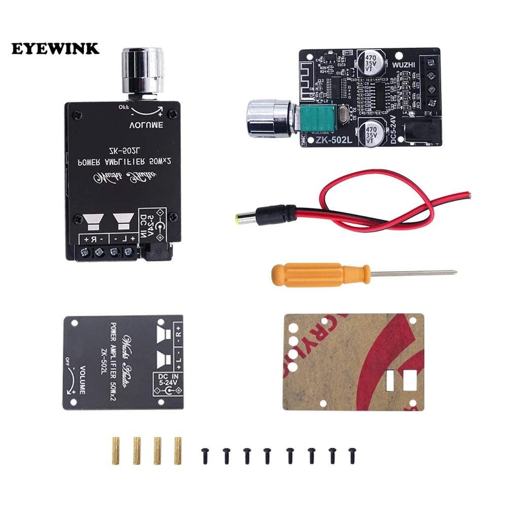 ZK-502L MINI Bluetooth 5 0 DC 5-24V беспроводной аудио цифровой усилитель мощности | Интегральные схемы -4000240497019