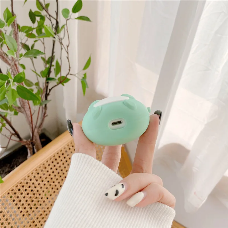 

Cute 3D Soft Silicone Cartoon For Apple AirPods 1 2 Pro 3 Case Wireless Bluetooth Headphone Protection Cover With Hook Keyring