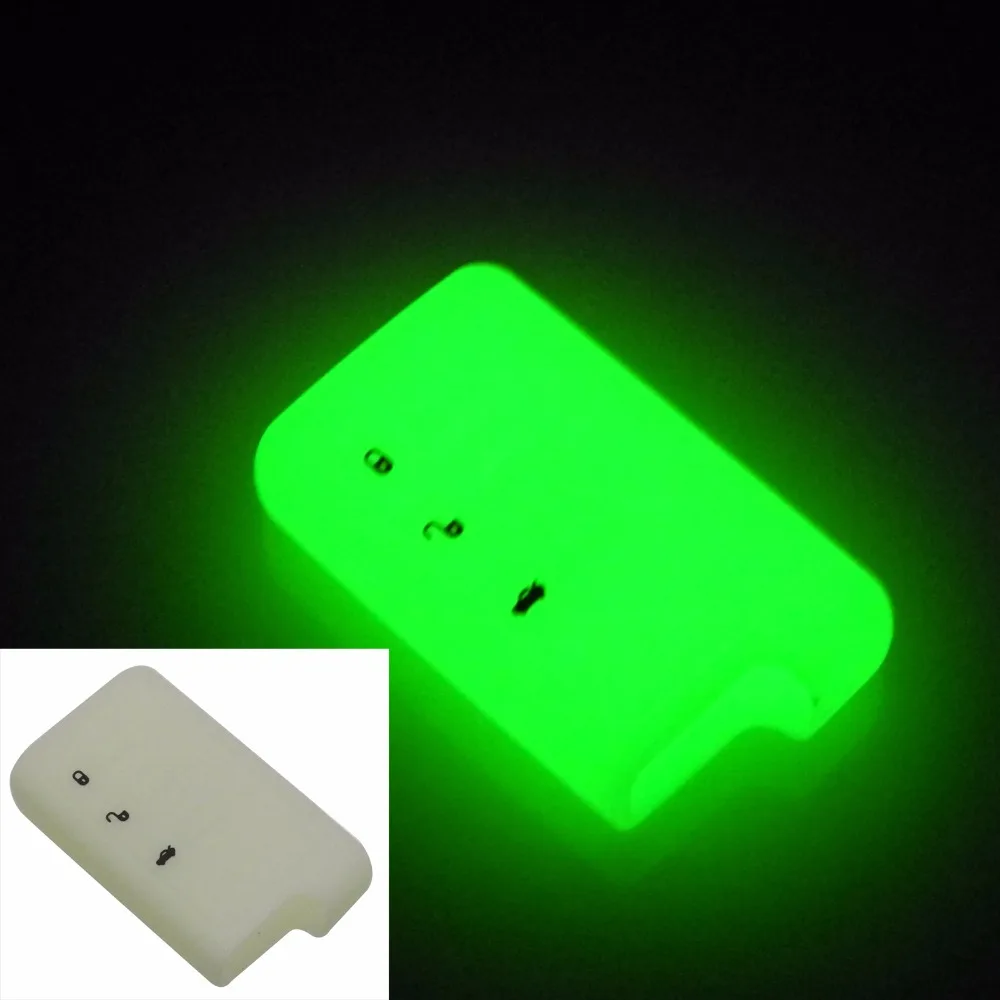 

jingyuqin Remote Control Smart Silicone Holder Protector Car Key Case Bag Cover For Subaru XV Forester Outback Legacy 3 Buttons