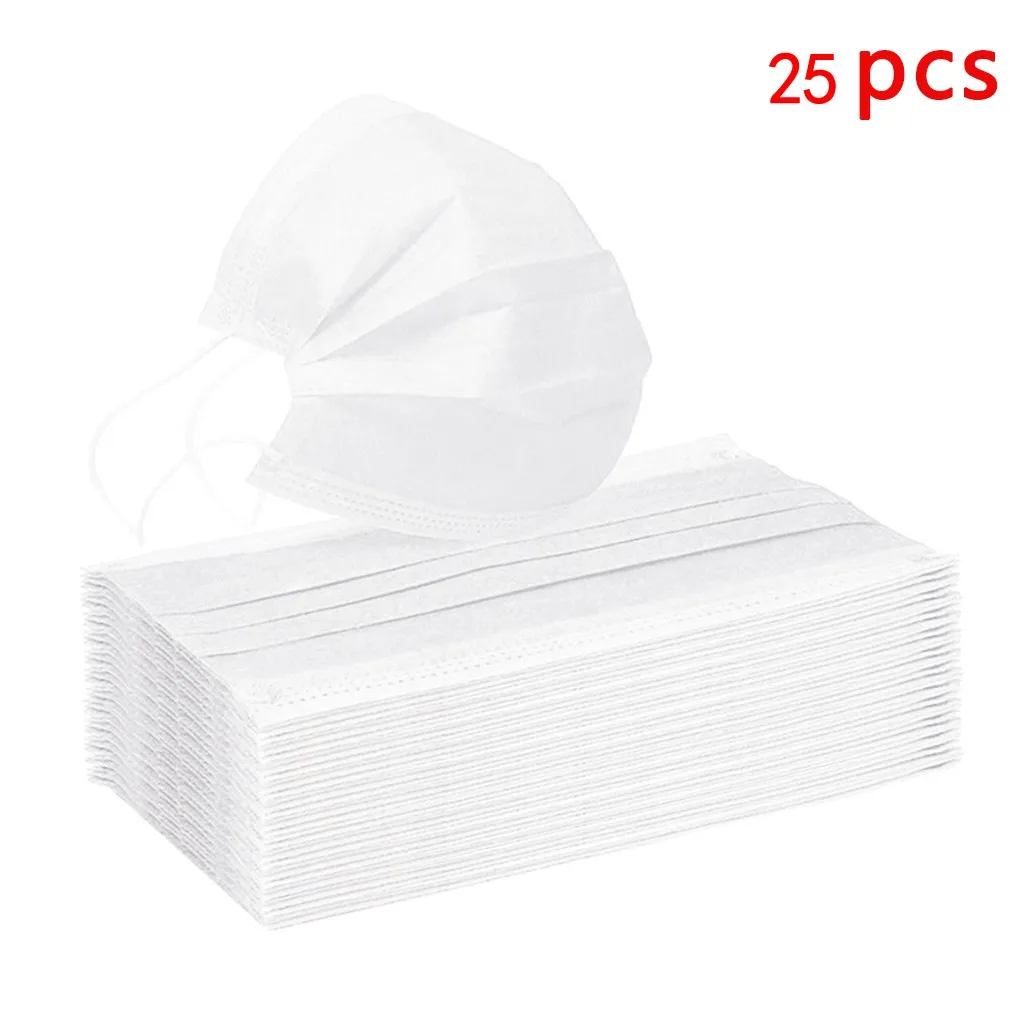 Маски одноразовые из нетканого материала для лица 25 шт. | Тематическая одежда и