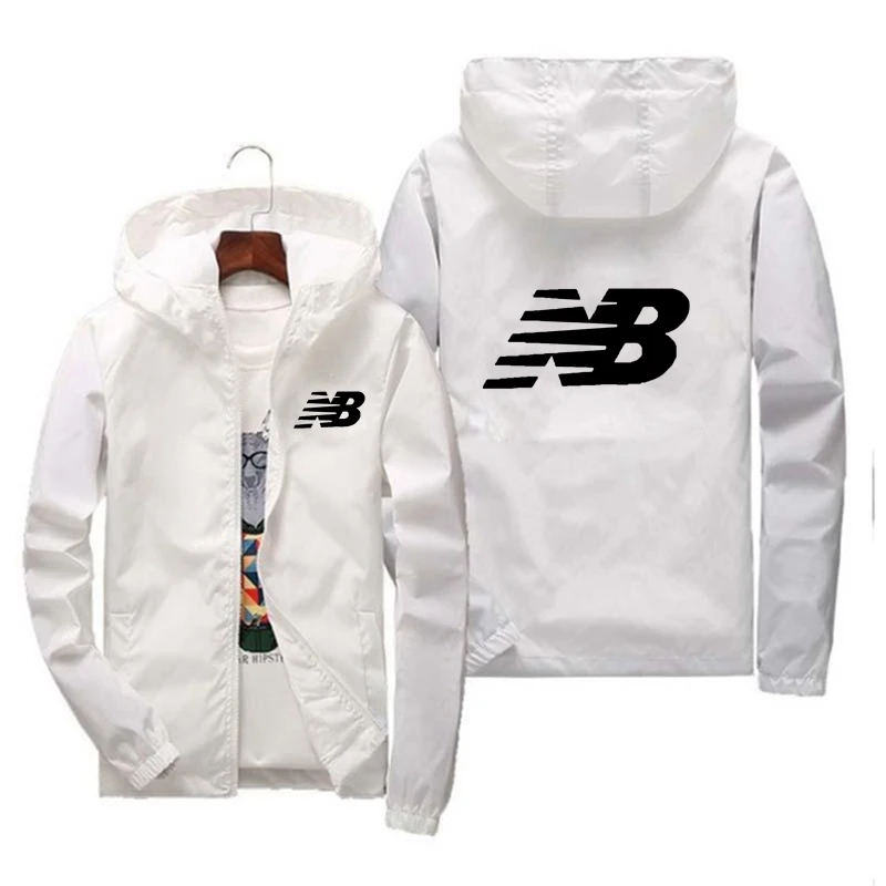 

2021 men's and women's fashion brand NB casual hip-hop zipper jacket sports baseball jacket thin