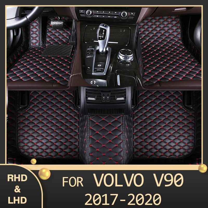 

MIDOON Car floor mats for VOLVO V90 2017 2018 2019 2020 Custom auto foot Pads automobile carpet cover