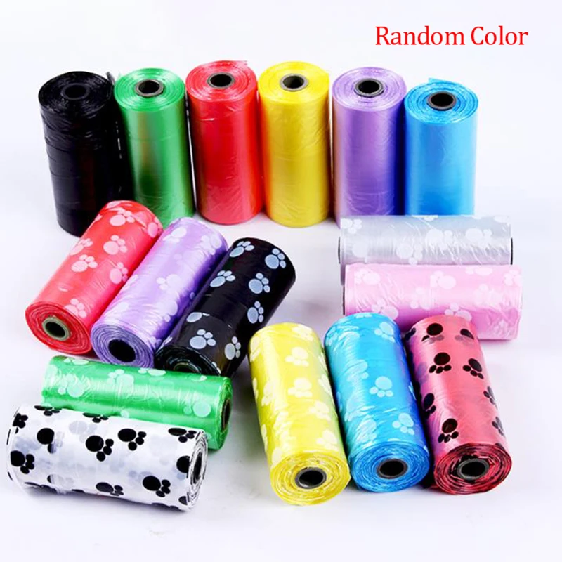 

120pcs/6Rolls Degradable Pet Waste Poop Bags Dog Cat Clean Up Refill Garbage Bag Bags Outdoor Home Clean Refill Garbage Bag New