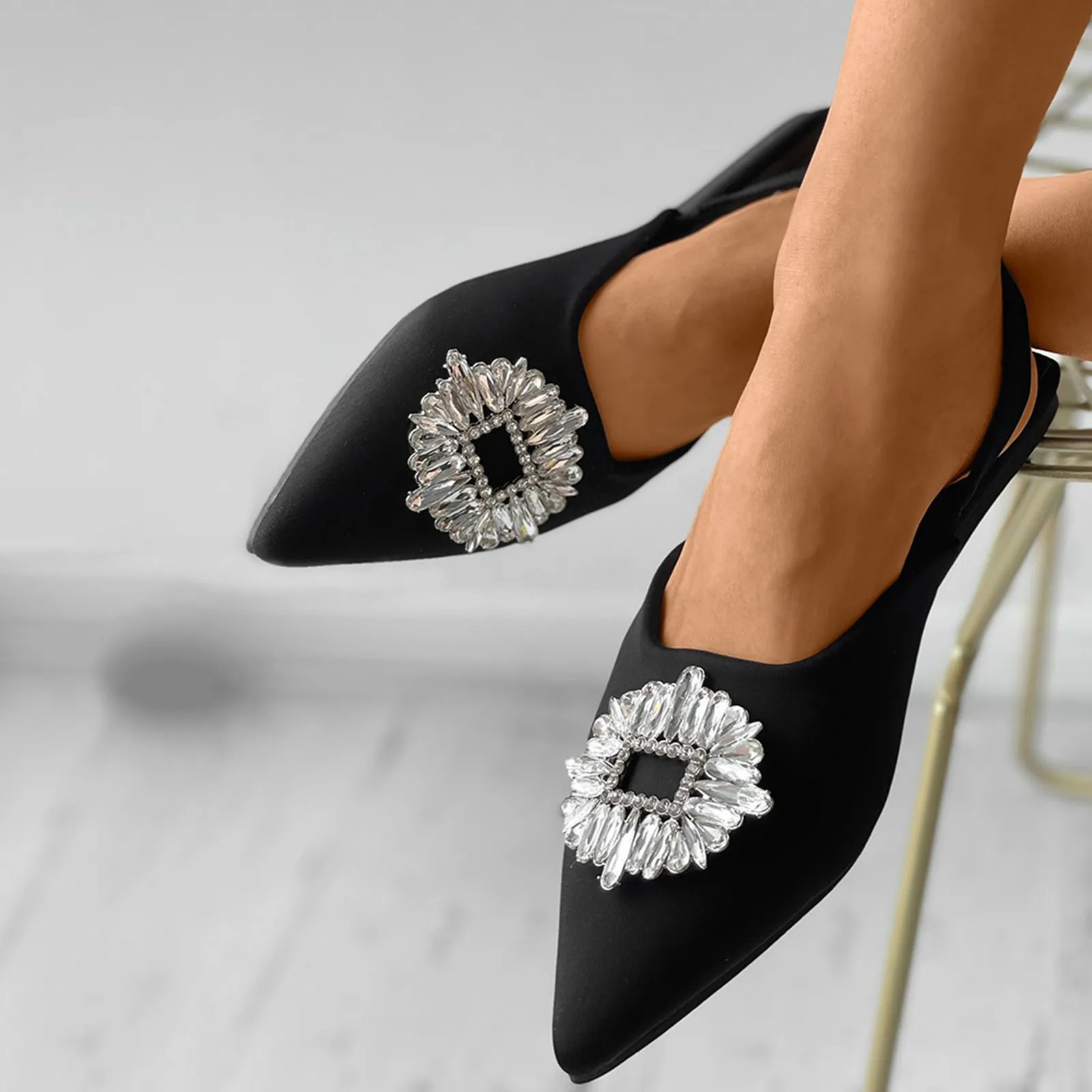 

Women's Flat Shoes Sole Ladies Fashion Pointed Spring Autumn Comfortable Breathable Leather Shoes Women's Single Shoes Loafers