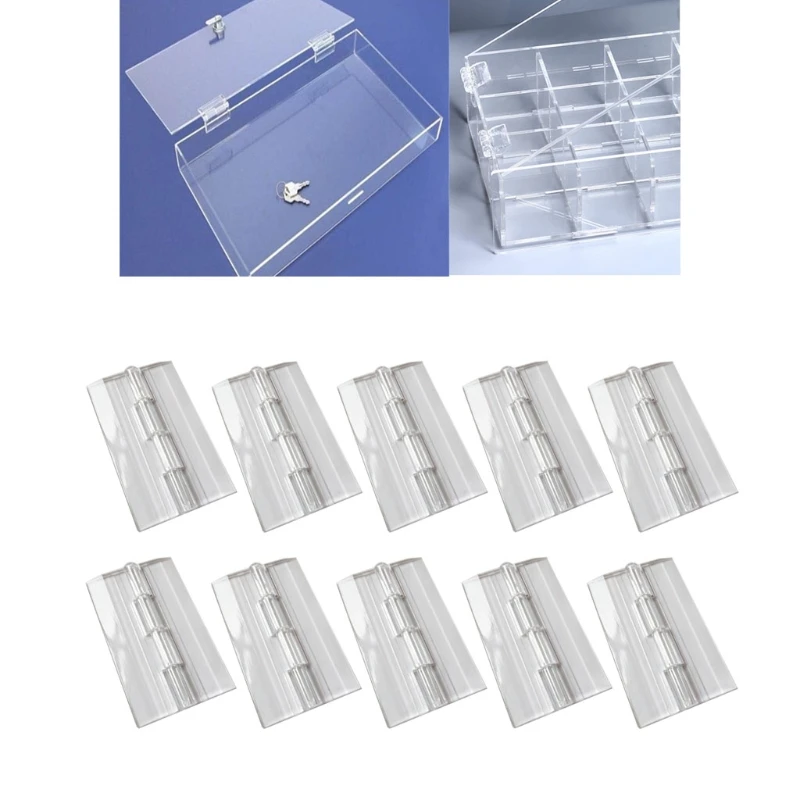 10 шт. прозрачные пластиковые светлсветильник дверные петли для шкафов |