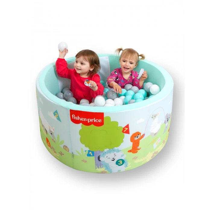 Сухой бассейн &quotFisher Price. Учим цифры с друзьями на отдыхе&quot 1 м высота 40 см + 200
