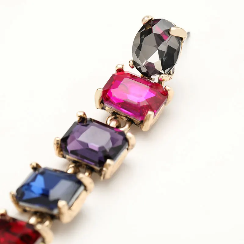 YIHUGMBO Bohemian Layer Acrylic Dangle Earrings for Women Girls Multi Color Elegant Korean Jewelry Statement Gifts New | Украшения и
