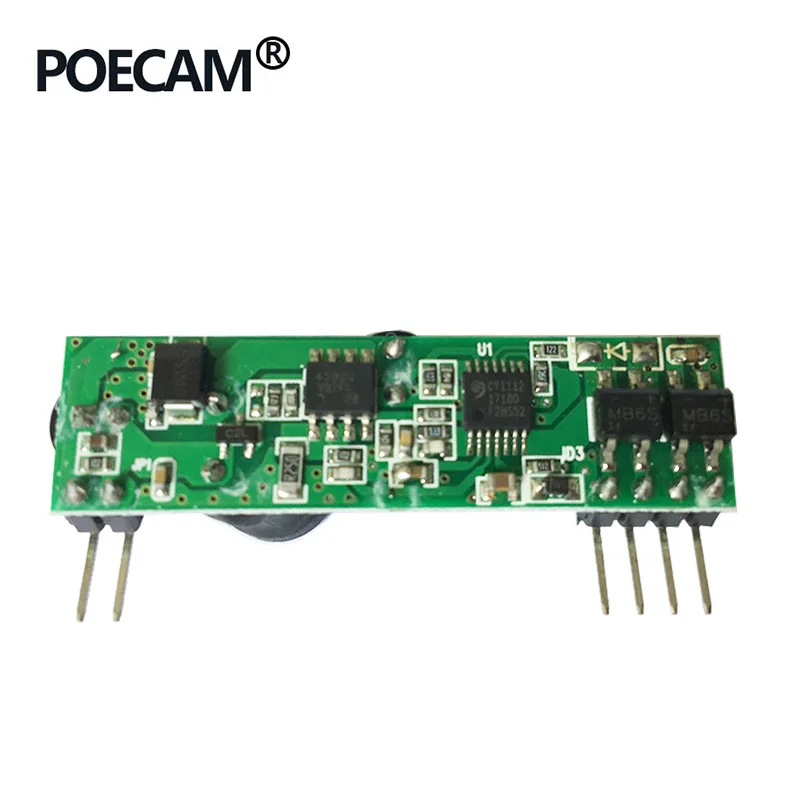 Poe сплиттер модуль адаптер кабель вход 4pin шаг 2,54 мм dc Выход 2pin разъем IEEE802.3af для ip камеры инжектор 12 В 1A - Цвет: cy1112