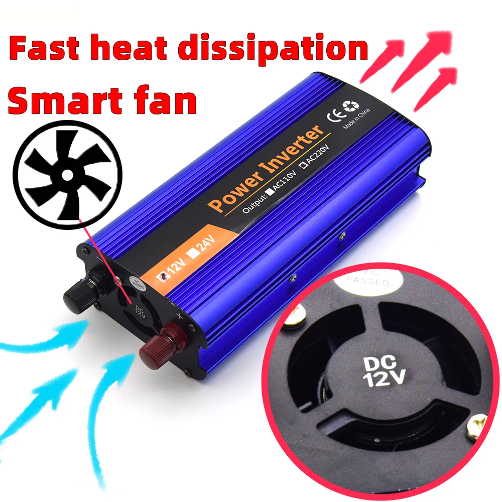 Солнечный инвертор DC 12V 24V 36V 48V TO 220V Transimpedance усилитель 500W 1200W 1600W 2400W синусоидальный