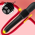 Фаллоимитатор Телескопический Вибратор Женский Стимулятор точки G Женский мастурбатор Анальная пробка вибратор для клитора Секс-игрушки для взрослых