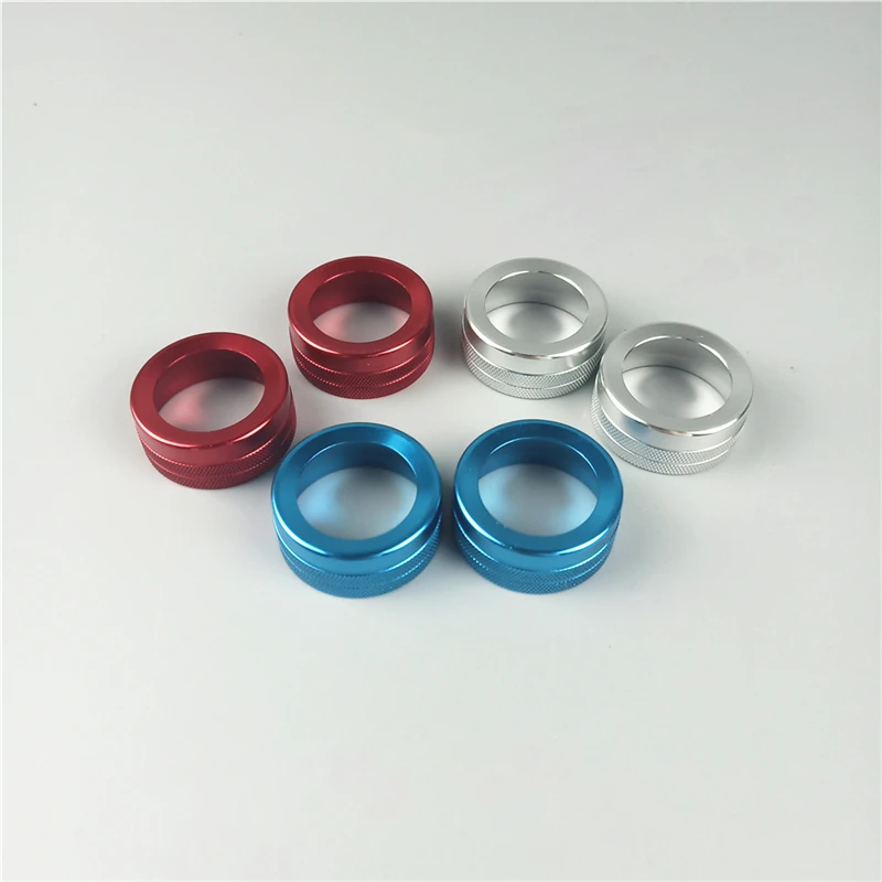 Car Styling Center Console Volume Knob Circle Decoration Sticker Trim For Porsche Panamera Cayenne Macan Aluminium Alloy Decals