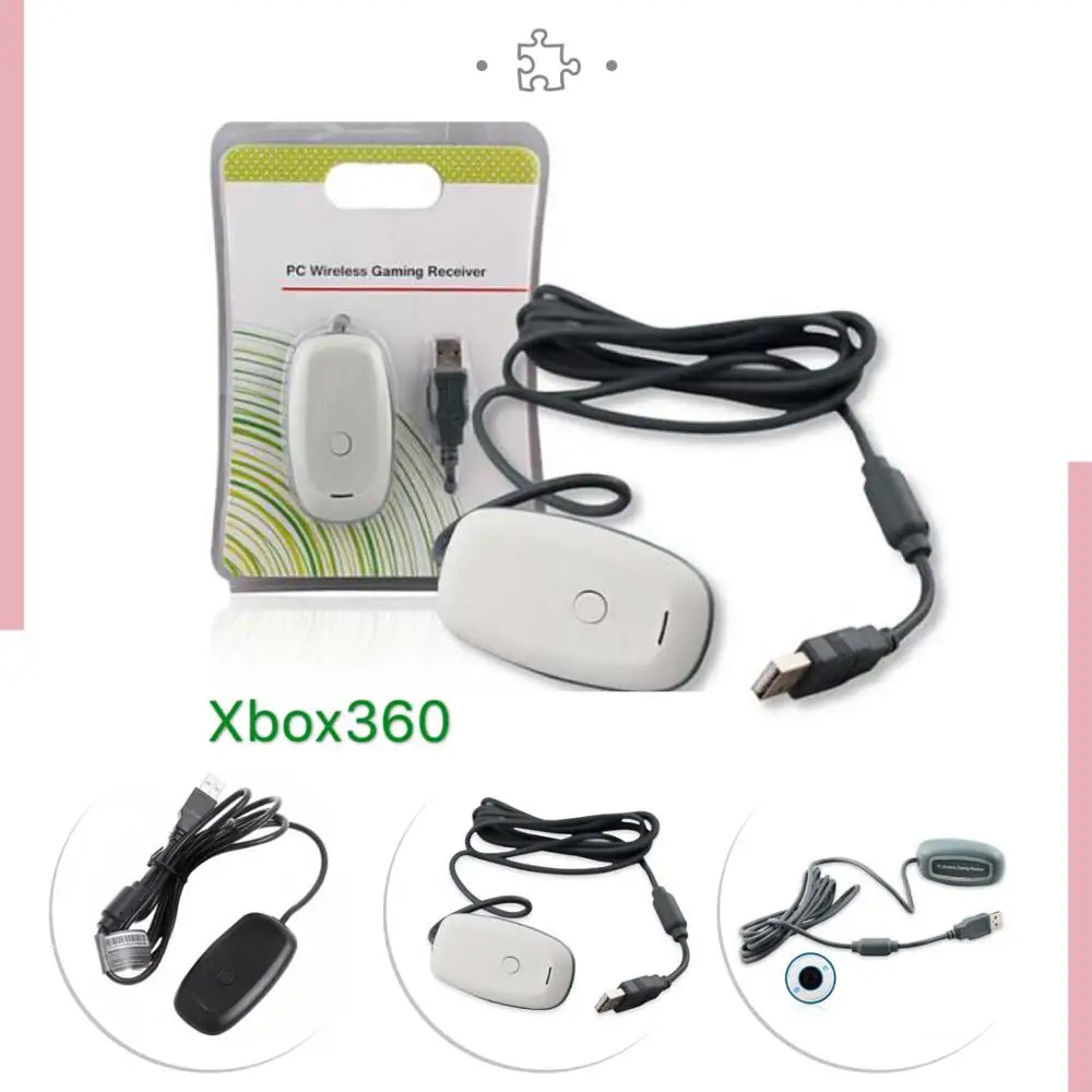 Беспроводной геймпад адаптер для ПК usb приемник microsoft Xbox 360 игровая консоль