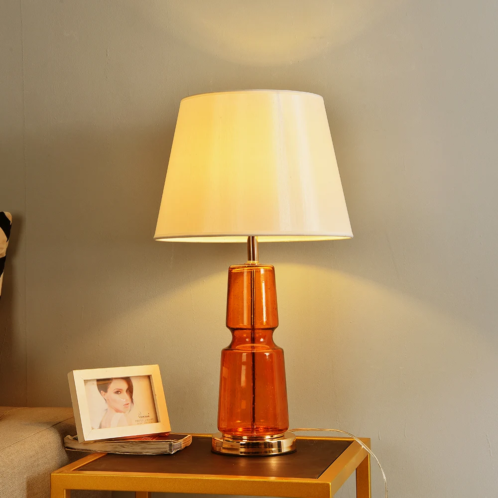 Бесплатная доставка стол из прозрачного стекла лампы для Спальня Гостиная