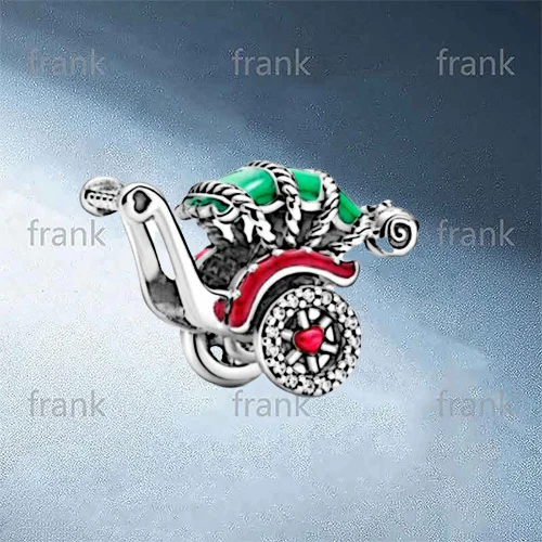 

799071C01 Traditional Rickshaw Charm