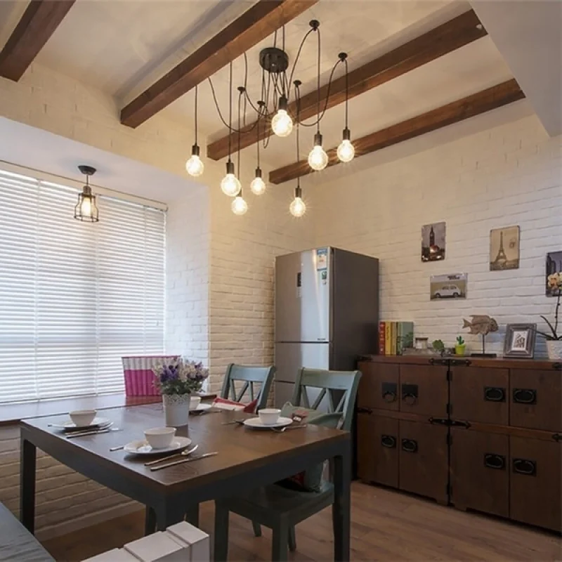 E27 ретро люстра C для кухни гостиной паук офиса спальни светильник украшение