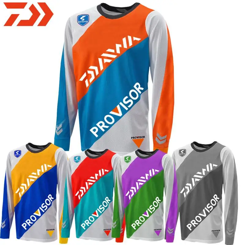 

2020 DAIWA Autumn Long Sleeve Fishing Clothing Size XXS-5XL Sports Shirt Quick-Drying Anti-UV Sun Fishing Jersey Winter Clothes