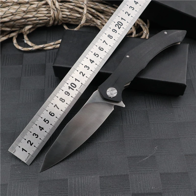 Асимметричный карманный складной нож D2 Blade G10 для повседневного использования