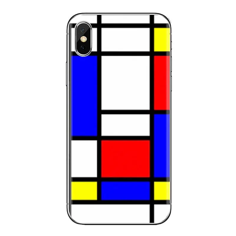 Чехлы для телефонов bauhaus abstract piet mondrian iPhone XS Max XR X 4 4s 5 5S 5C SE 6 6S 7 8 Plus samsung Galaxy J1 J3 J5 J7 A3 A5