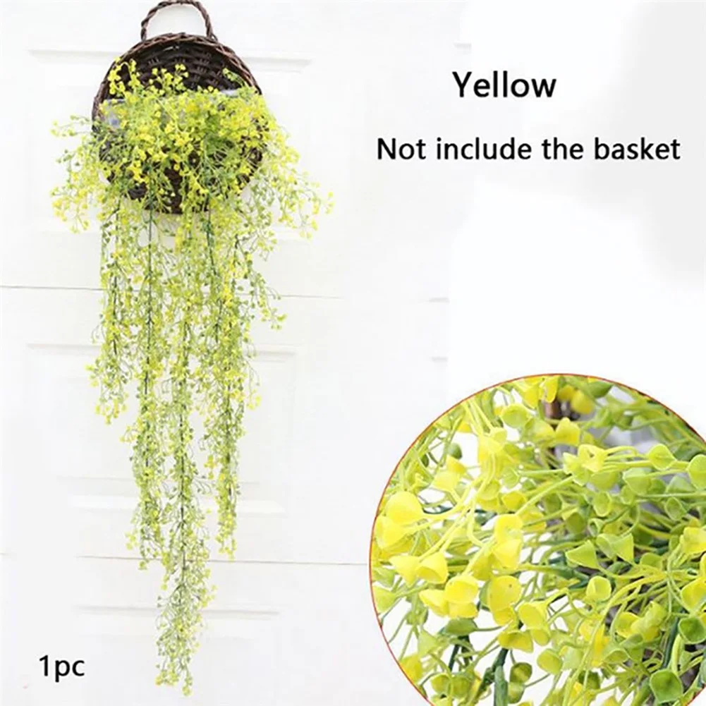 

Artificial floral rattan wall hanging living room decorative air conditioning pipe decoration green leaf plant