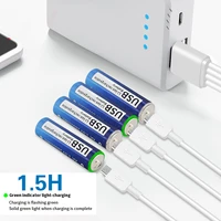usb 1 5v li ion aa rechargeable battery 2800mwh battery aa 1 5v for toys mp3 player thermometer keyboard