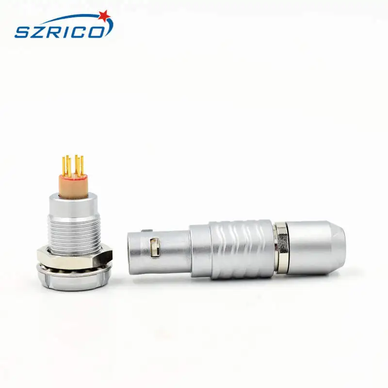 M9 круговой металлический электронный 0B 2345679 pin FGG и ECG Разъем push pull самозащелкивающийся низкочастотный разъем
