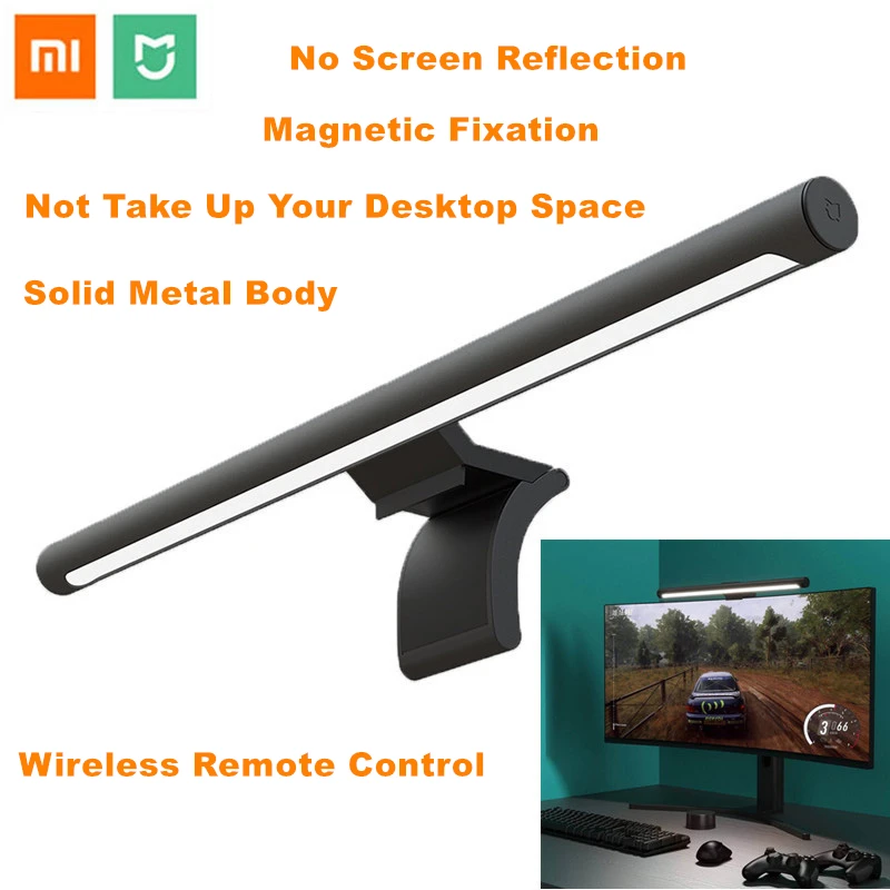 Xiaomi Mijia Lite настольная лампа Складная студент защита глаз USB Type C для компьютера ПК монитор экран бар подвесной светильник с подсветкой