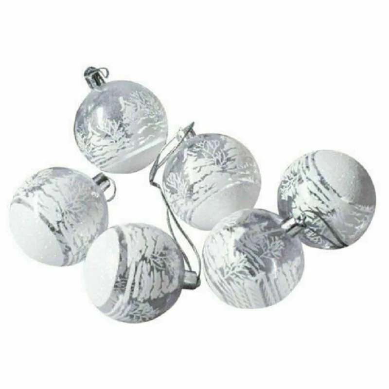 6 шт. стекло разноцветный пластиковый шар Рождественская елка украшения