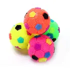 Светодиодсветильник для чистки зубов писк питомца резиновые шарики Собака жевательные игрушки интерактивный эластичный шарик мигающий надувной футбол