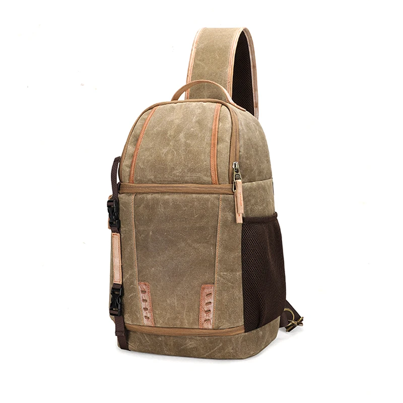 Профессиональная Брезентовая сумка для фотоаппарата фоторюкзак рюкзак чехол